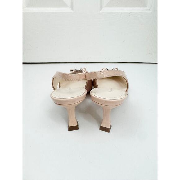 FERRAGAMO ROSA PINK ZARULA SLINGBACK PUMPS - Picture 4 of 9